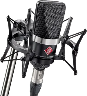 Professional Neumann Studio Microphone PNG Image