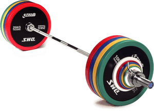 Professional Olympic Weightlifting Barbell PNG image with transparent background
