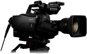 Professional Sony Video Camera PNG Image