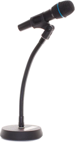 Professional Stage Microphone PNG Image