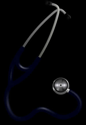 Professional Stethoscopeon Black Background.jpg PNG