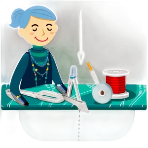 Professional Tailor Sewing Png 3 PNG Image