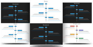 Professional Timeline Designs PNG image with transparent background
