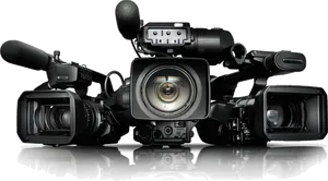 Professional Video Camera Setup PNG Image