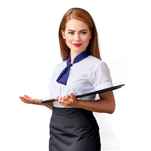 Professional Waitress Uniform Png Agu PNG Image