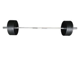 Professional Weightlifting Barbell PNG image with transparent background