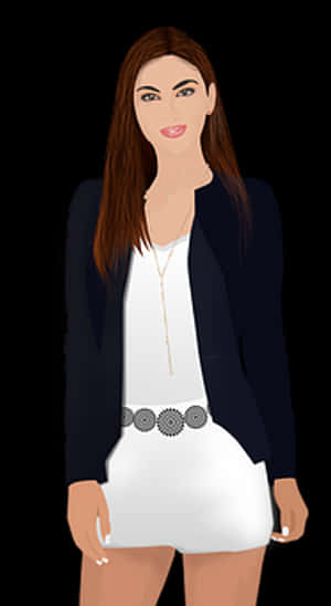 Professional Woman Vector Illustration PNG with transparent background