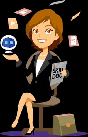Skills Alpha Artificial Intelligence - Secretary Clipart Png, Transparent Png PNG with transparent background