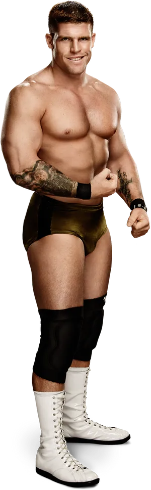 Professional Wrestler Pose PNG Image