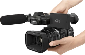 Professional4 K Camcorder Handheld PNG Image