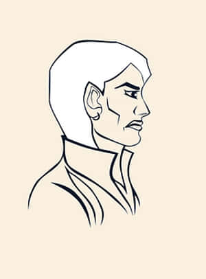 Profileof Strong Female Character PNG image with transparent background
