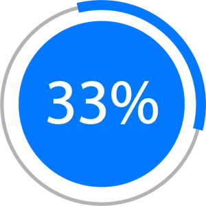 Progress Indicator33 Percent PNG Image