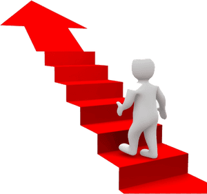 Success Goal Clipart Stair Stairs For Transparent Png - Stairs Of Success Png, Png Download PNG