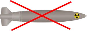 Prohibited Nuclear Weapon Graphic PNG Image