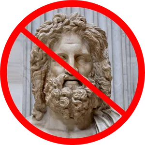 Prohibited Zeus Statue PNG Image