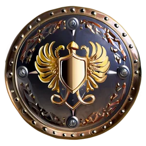 Protector's Gold Shield Png 37 PNG Image