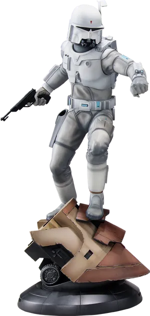 Prototype Armor Figure Standing PNG Image