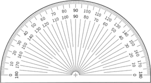 Protractor Measurement Tool PNG Image