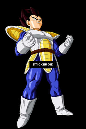 Proud Saiyan Warrior Vegeta PNG image with transparent background