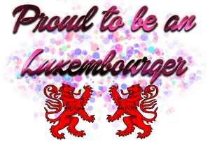 Proudtobe Luxembourger Graphic PNG with transparent background
