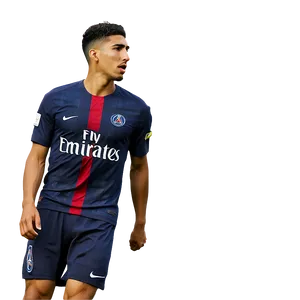 Psg Hakimi Wallpaper Png Kqs PNG Image