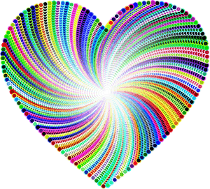 Psychedelic Heart Design - Psychedelic Heart, HD Png Download PNG with transparent background