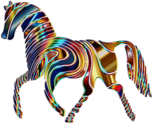Psychedelic Horse - Abstract Animal, HD Png Download PNG image with transparent background