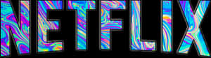 Psychedelic Netflix Logo PNG image with transparent background
