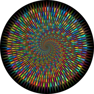 Psychedelic Art,circle,spiral - Circle, HD Png Download PNG image with transparent background