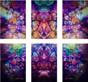Six Print Squares - Stained Glass, HD Png Download PNG image with transparent background