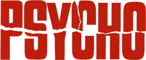 Psycho Movie Title Graphic PNG Image