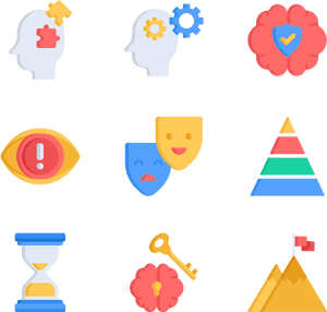 Psychology - Mental Health Flat Icon, HD Png Download PNG image with transparent background