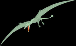 Pterosaur In Flight Illustration PNG image with transparent background