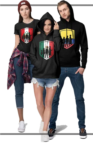 Pubg Themed Clothing Models PNG Image