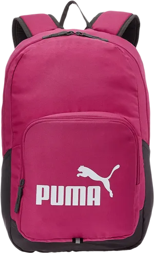 Puma Brand Backpack Maroon PNG Image