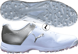 Puma One8 19 Fh Cricket Rubber Shoes, White Gold - Puma One8 Cricket Shoes, HD Png Download PNG image with transparent background