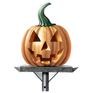 Pumpkin Head On Stake Png Rmb PNG Image