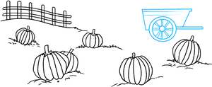 How To Draw Pumpkin Patch - Draw A Pumpkin Patch, HD Png Download PNG image with transparent background
