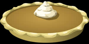 Pumpkin Pie Illustration PNG image with transparent background