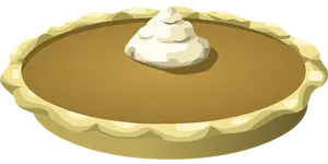 Pumpkin Pie Illustration PNG Image