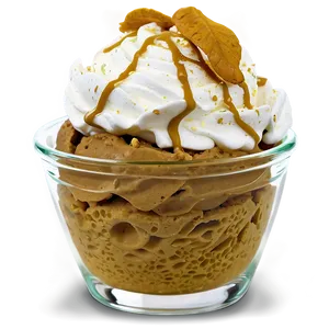 Pumpkin Spice Ice Cream Sundae Png 06282024 PNG Image