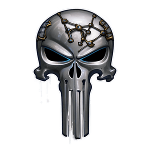 Punisher Skull in Armor PNG hnc PNG with transparent background