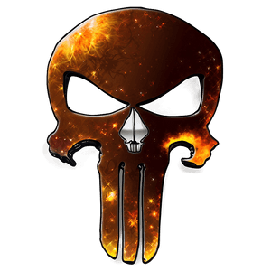 Punisher Skull in Space PNG biq PNG with transparent background