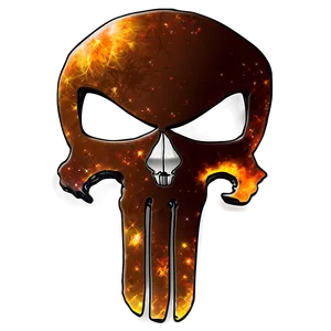 Punisher Skull In Space Png Biq PNG Image