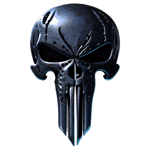 Punisher Skull with Swords PNG 06252024 PNG with transparent background