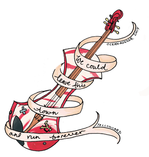 Pop Punk Is Still A Thing, Thank You Very Much Stories - Punk Guitar Png Cartoon, Transparent Png PNG image with transparent background