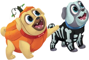 Puppy Dog Pals Halloween Costumes PNG Image