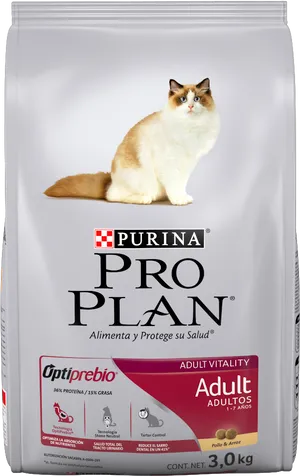 Purina Pro Plan Adult Cat Food Package PNG Image