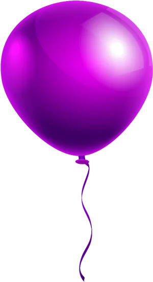 Purple Balloon Transparent Background PNG Image