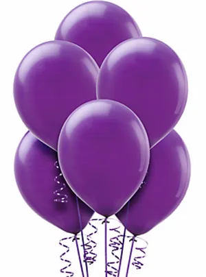 Purple Balloons Cluster Transparent Background PNG Image